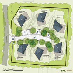 Kavelverdeling villa's Duynzoom Texel